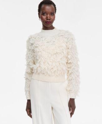 Women's Fuzzy Turtleneck Sweater, Macy's Exclusive | Macy's