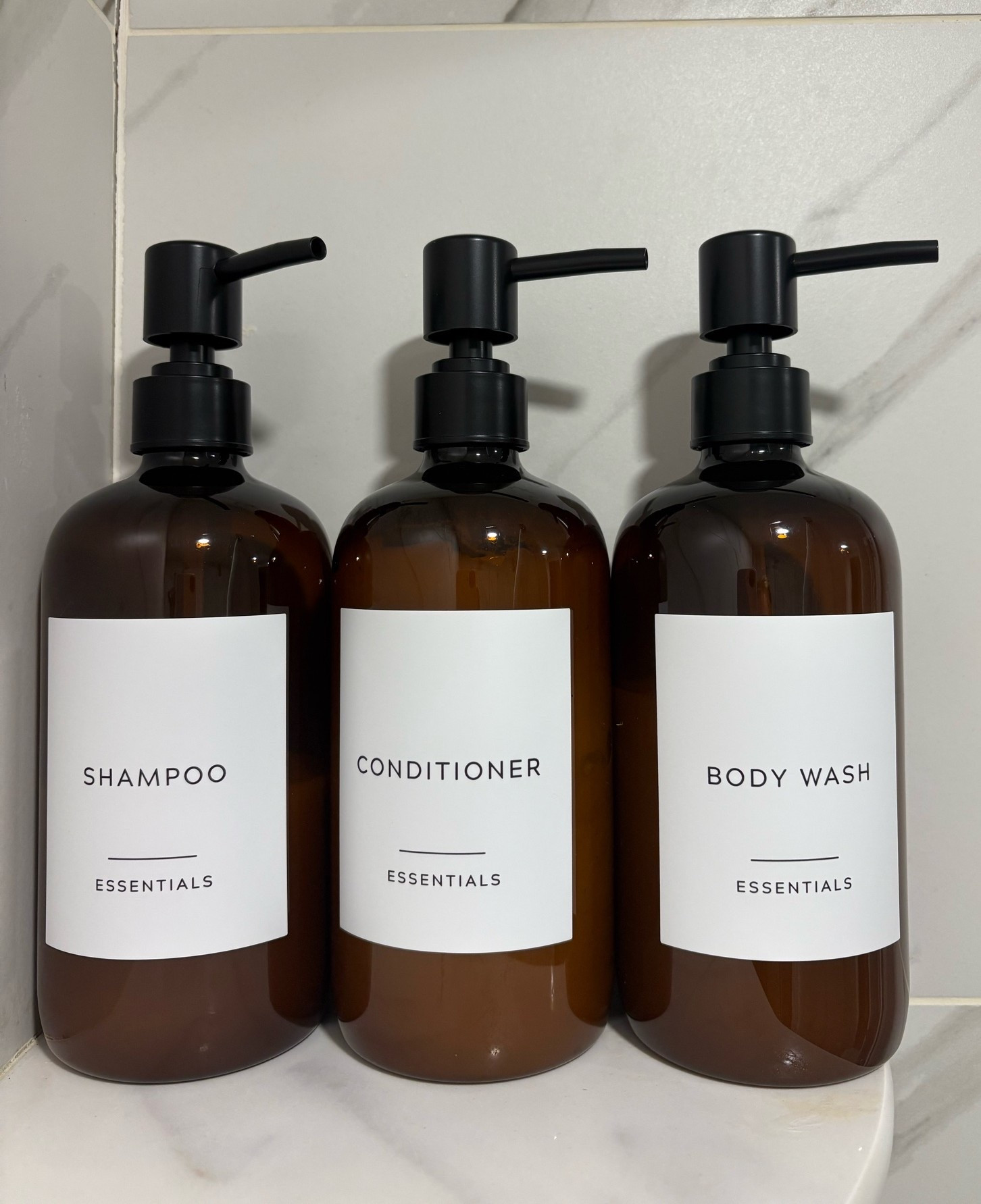 Obsessed with this stylish shampoo and conditioner dispenser set!

#LTKHome #LTKSeasonal #LTKSaleAlert
