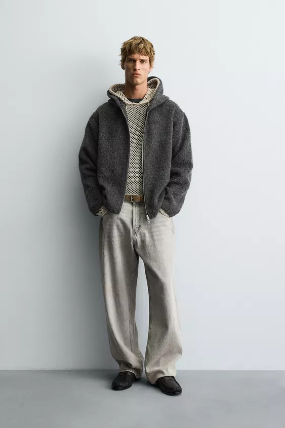 FAUX FUR HOODED OVERSHIRT | Zara US