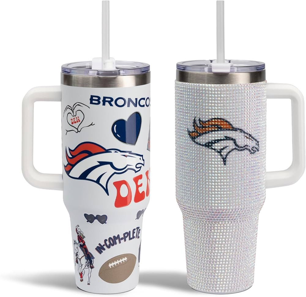 The Memory Company 40oz Tumbler Set - 2-Pack Stainless Steel Sports Tumblers with Lids and Straws... | Amazon (US)