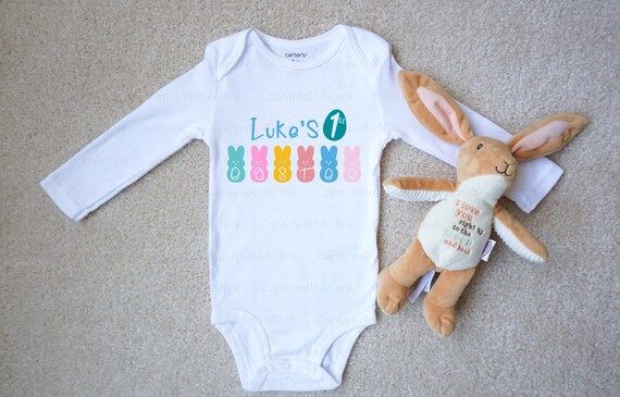 Baby's First Easter Onesie® Bodysuit  Custom Name | Etsy | Etsy (US)