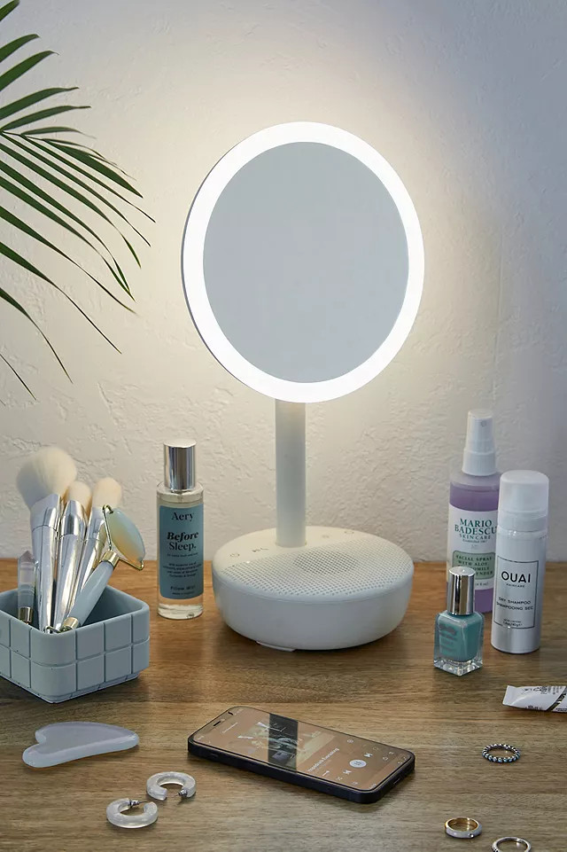 Steepletone Halo Makeup Mirror & Bluetooth Speaker | Urban Outfitters (EU)