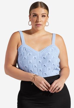 Plus Size Texture Tank | ShoeDazzle