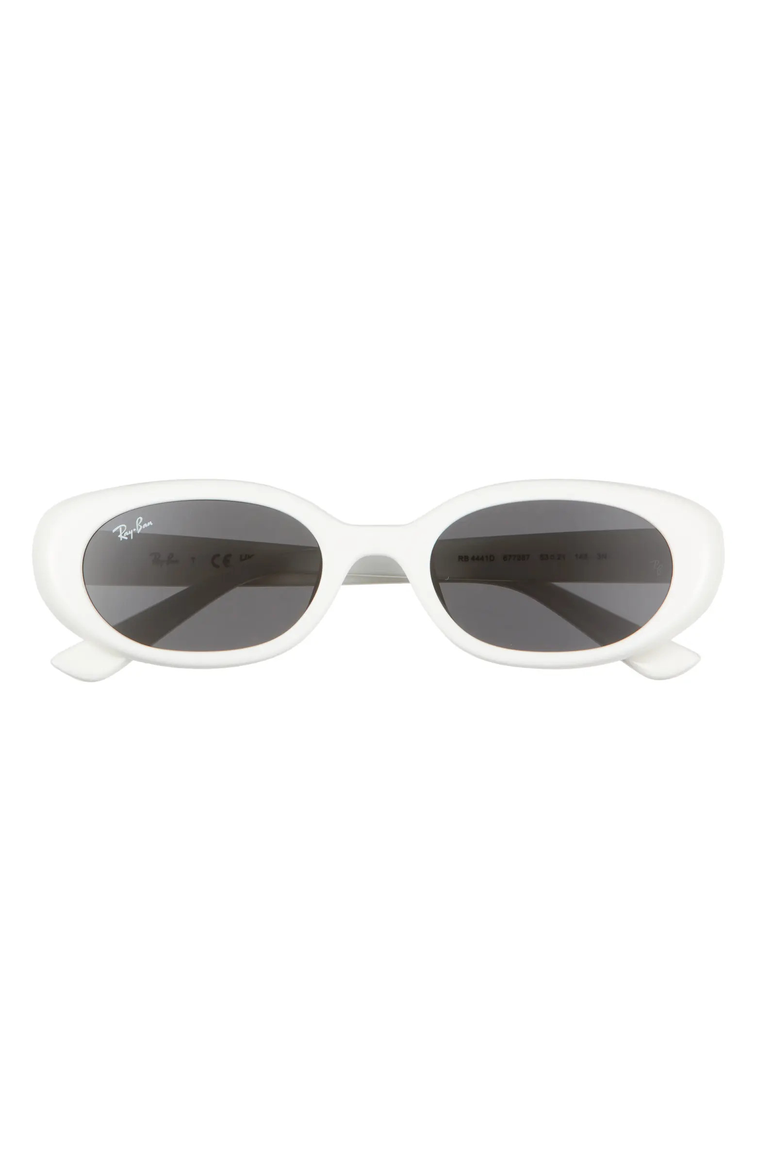 53mm Pillow Oval Sunglasses | Nordstrom