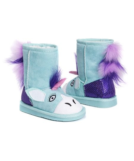 Mint Unicorn Boot - Girls | Zulily