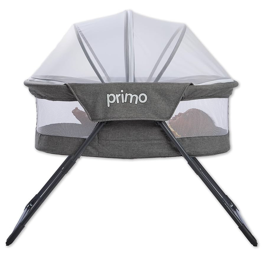 Cocoon Deluxe Folding Travel Bassinet (Heather Gray) - Lightweight Baby Bed and Portable Bassinet... | Amazon (US)