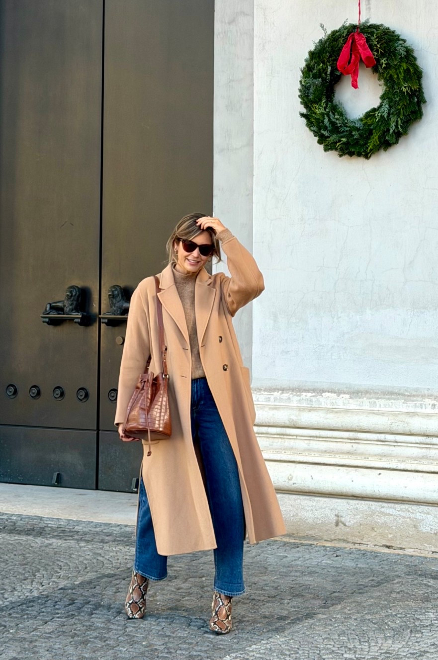 Winterlook mit Camel Coat und Denim 

#LTKwinter #LTKjeans #LTKeurope