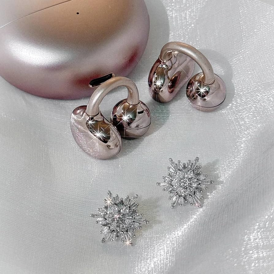 Rhinestone for Clip on Earbuds Open Ear Accessories, Elegant Zirconia Decorative Earphone Accesso... | Amazon (US)