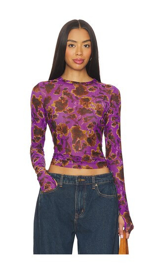 AFRM Kaylee Top in Purple. - size XXS | Revolve Clothing (Global)