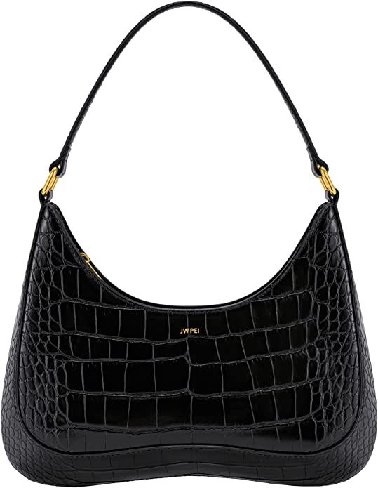 Amazon.com: JW PEI Women's Ruby Shoulder Bag (Black Croc) : Clothing, Shoes & Jewelry | Amazon (US)