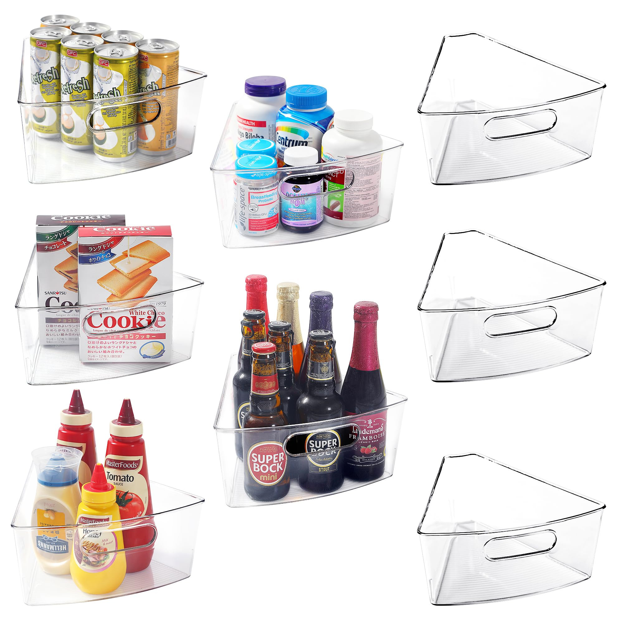 Leeden Lazy Susan Organizer for 32" Diameter Corner Lazy Susan, Plastic Kitchen Cabinet Storage B... | Amazon (US)