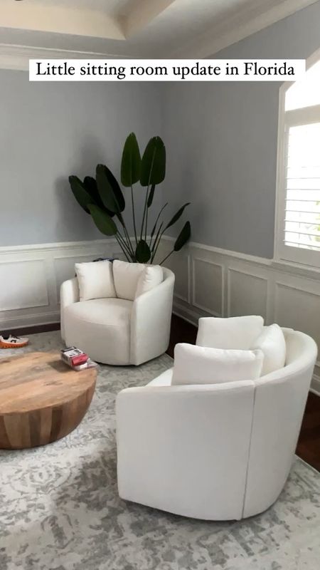 Our sitting room in Florida- love this look for less Crate & Barrel table from Amazon! #founditonamazon 

#LTKhome #LTKVideo #LTKstyletip