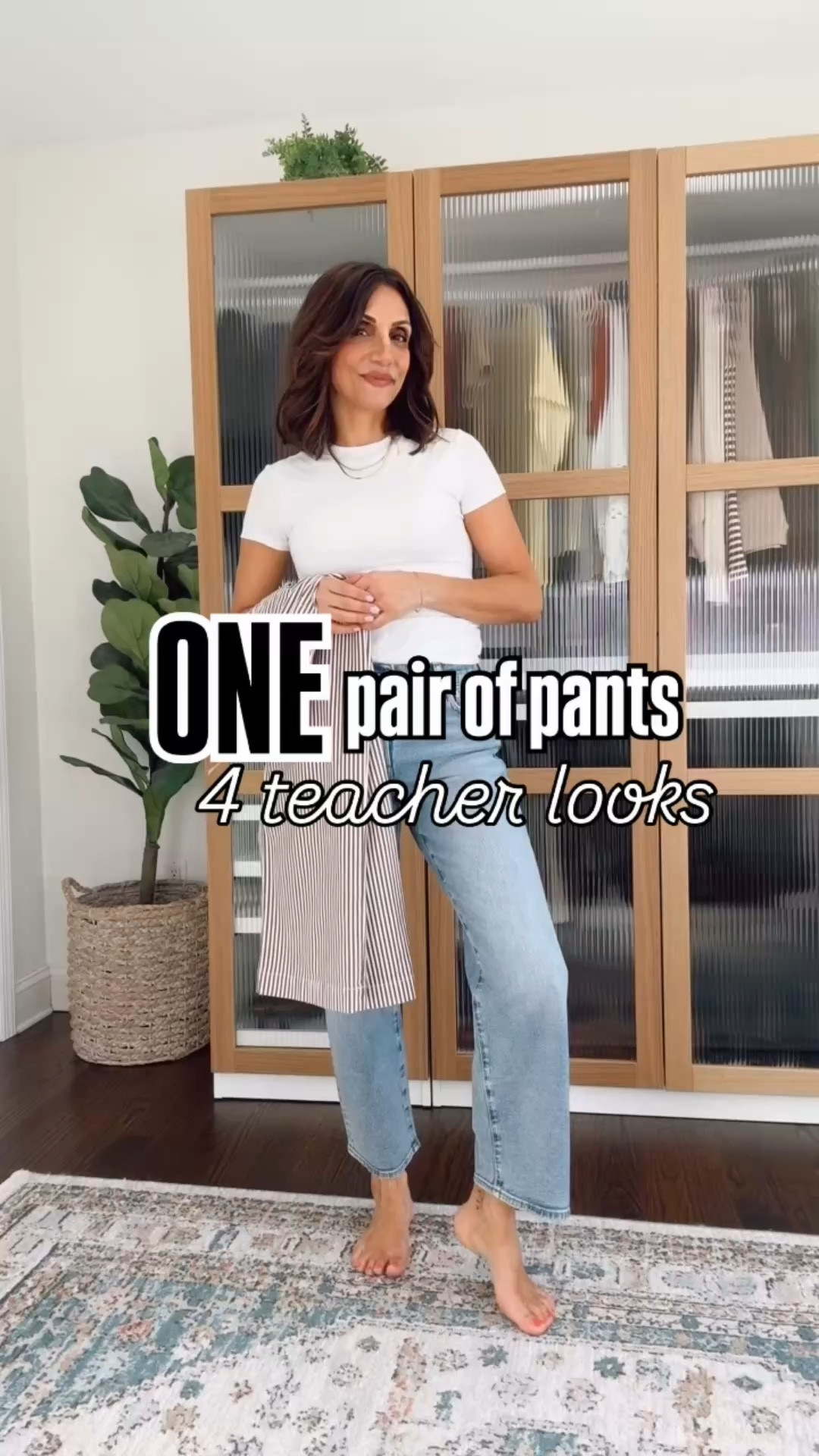 Palmer wide leg crop from Loft
Wearing 0
Amazon tops wearing small 
Such great basic tops in the best quality 

#LTKOver40 #LTKgrwm #LTKWorkwear