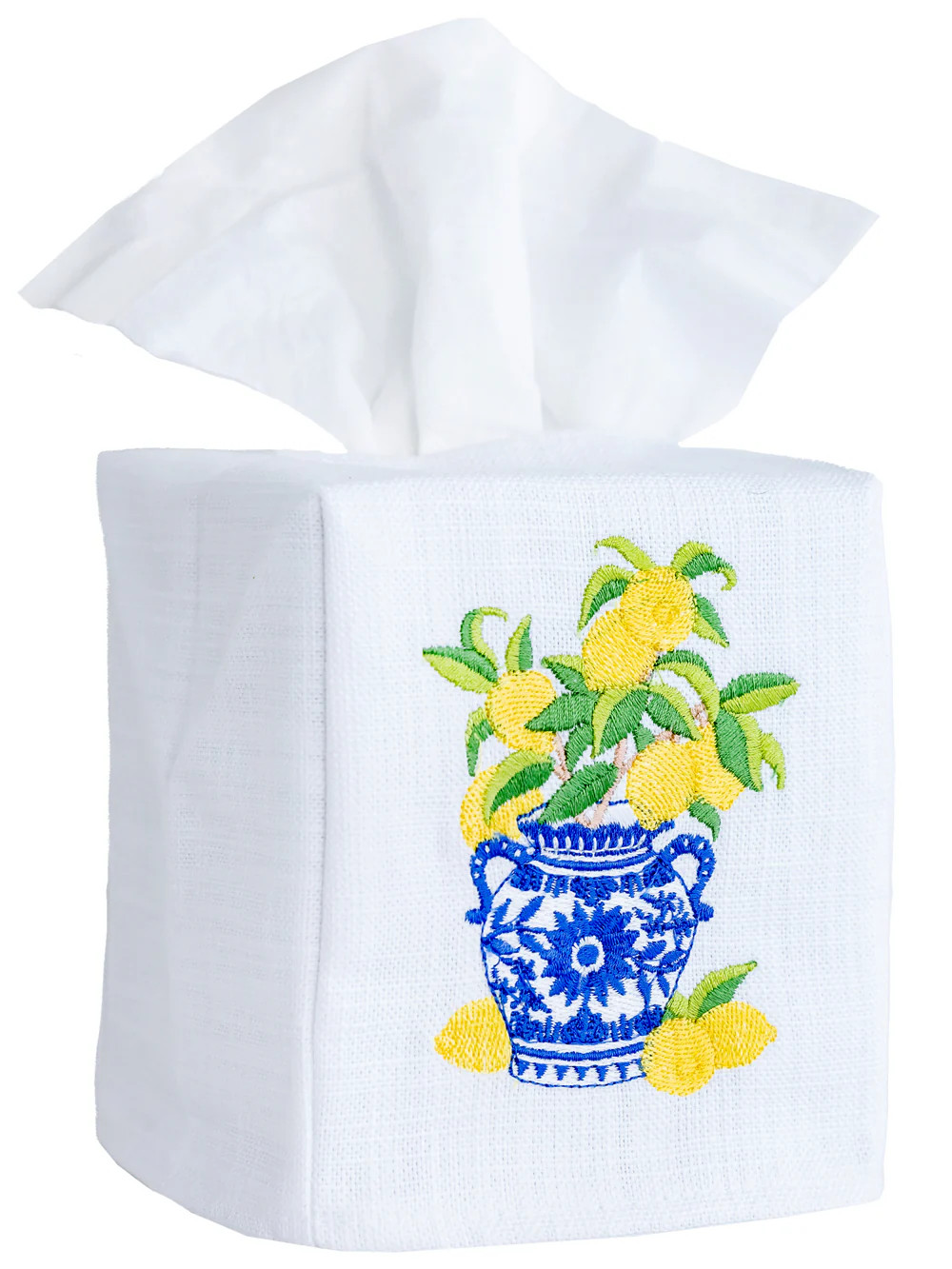 Lemons Ginger Jar Tissue Box Cover - Jacaranda Living | Jacaranda Living