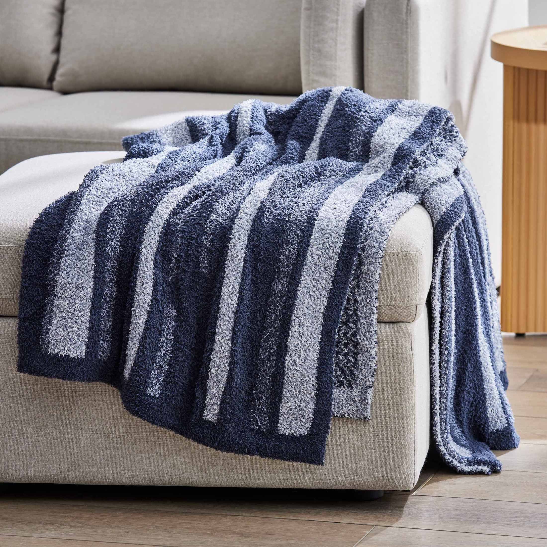 Better Homes and Gardens Stripe Cozy Knit Throw, 50" x 72" | Walmart (US)