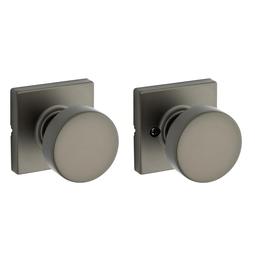 Kwikset Signature Series Pismo Gunmetal Interior or Hall/Closet Passage Door Knob one_size in Gray | 97201-152 | Lowe's