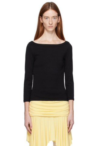 Black Steffi Long Sleeve T-Shirt | SSENSE