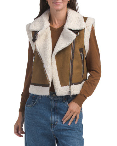 Sherpa Trim Vest | TJ Maxx