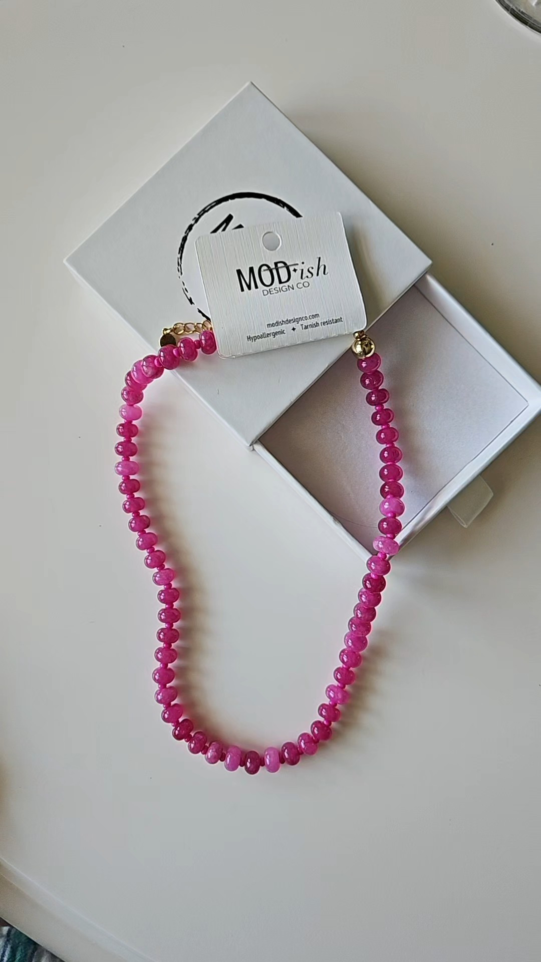 Hot Pink gemstone necklace, candy necklace, colorful summer necklace

#LTKFindsUnder100