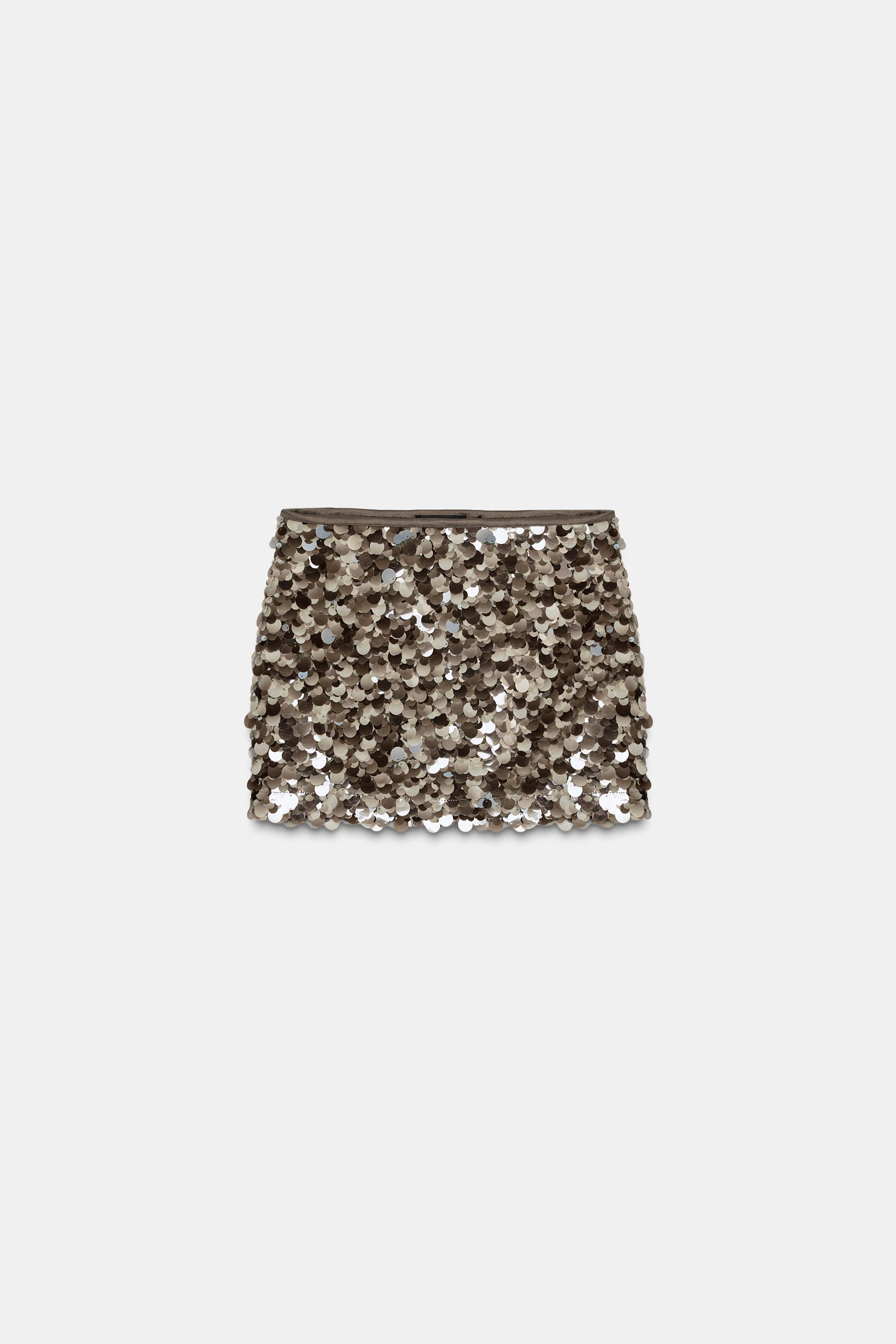 SEQUIN MINI SKIRT | Zara US