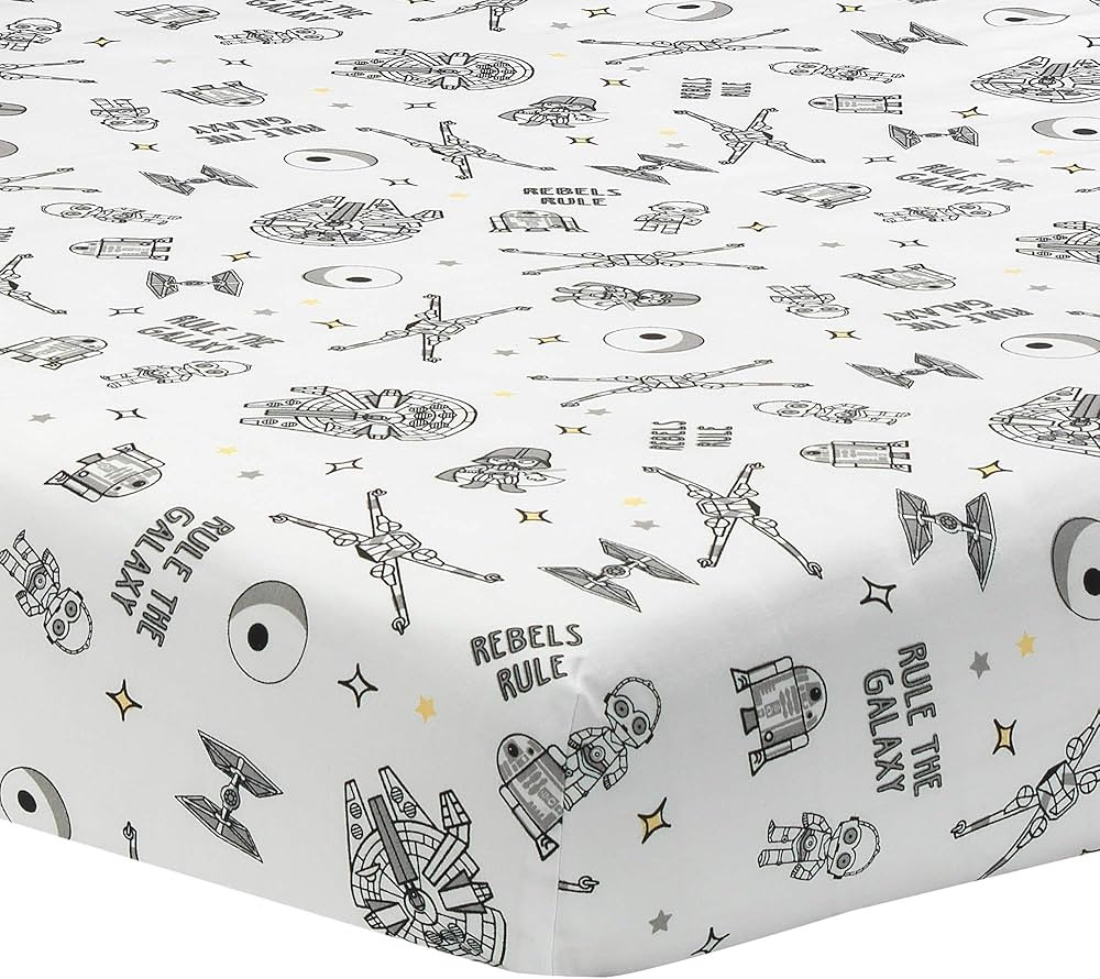 Lambs & Ivy Star Wars Signature Rebels Rule Cotton Fitted Crib/Toddler Sheet | Amazon (US)