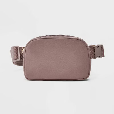 Essential Belt Crossbody Bag - Universal Thread™ Tan: Adjustable Strap, Recycled Nylon, Lightweight, Solid Pattern | Target