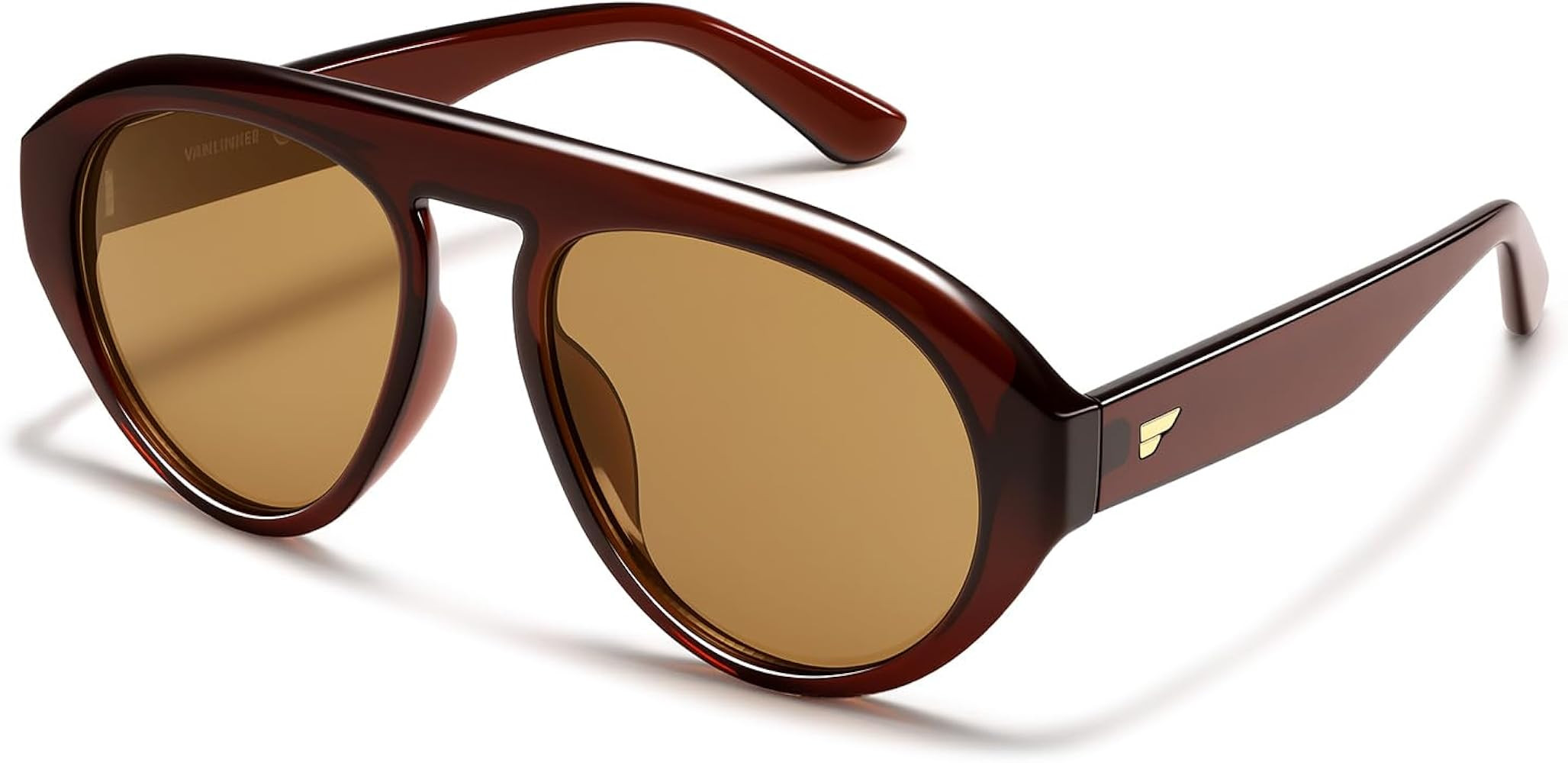 VANLINKER Retro Oversized Aviator Sunglasses for Women Men Trendy Big Large 70s Shades VL9932 | Amazon (US)