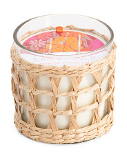 21oz Wicker Flower Mango Tangerine Candle | TJ Maxx