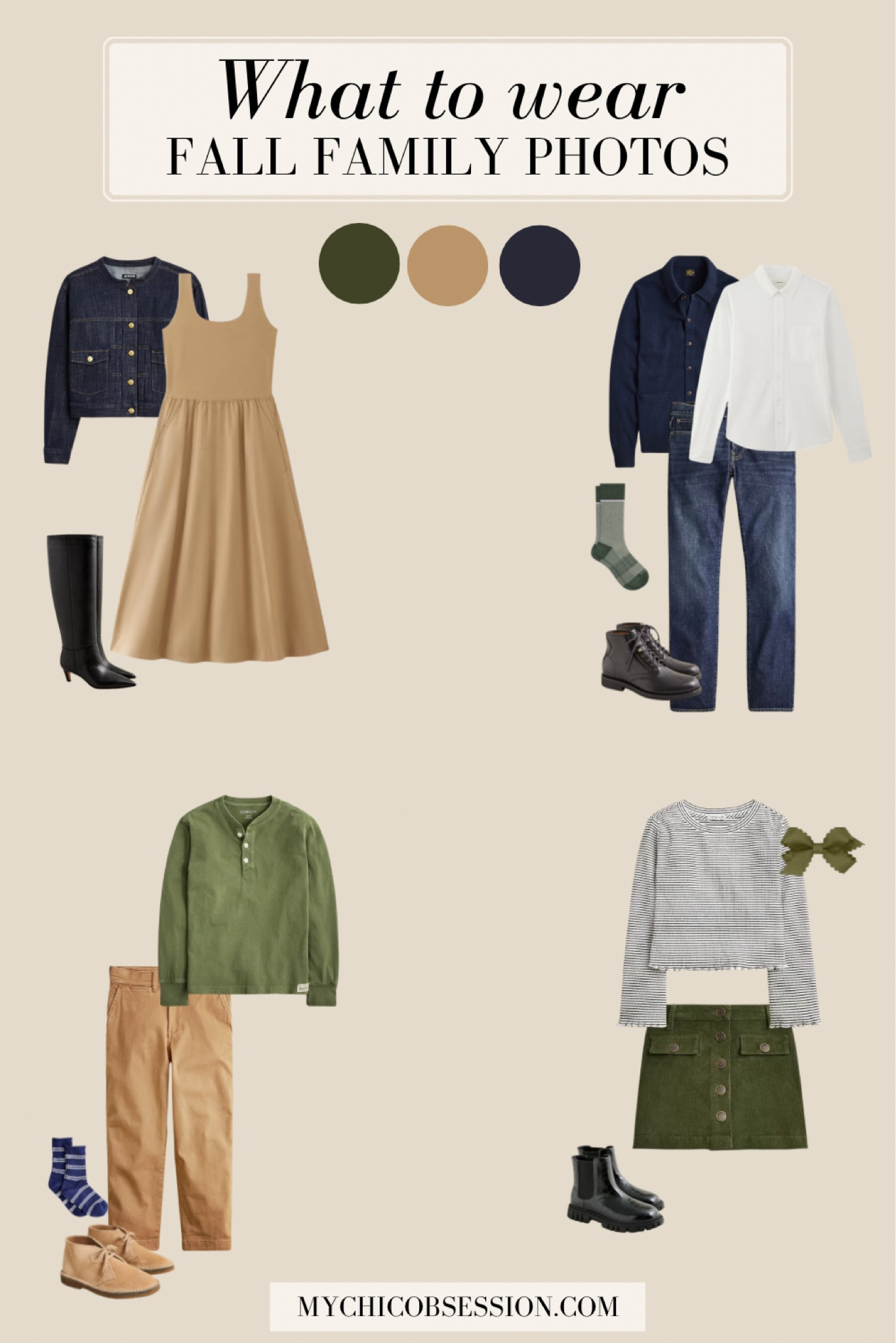 It’s time to pick out your fall family photo outfits! Wondering what to wear to shine on your holiday card? Here is outfit inspiration using  an olive green, khaki, and navy color combo. 

#LTKKids #LTKMens #LTKFamily