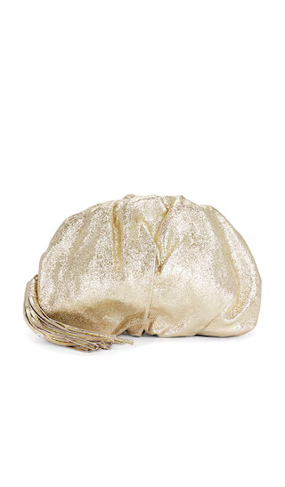 Ruched Clutch in Champagne | Revolve Clothing (Global)