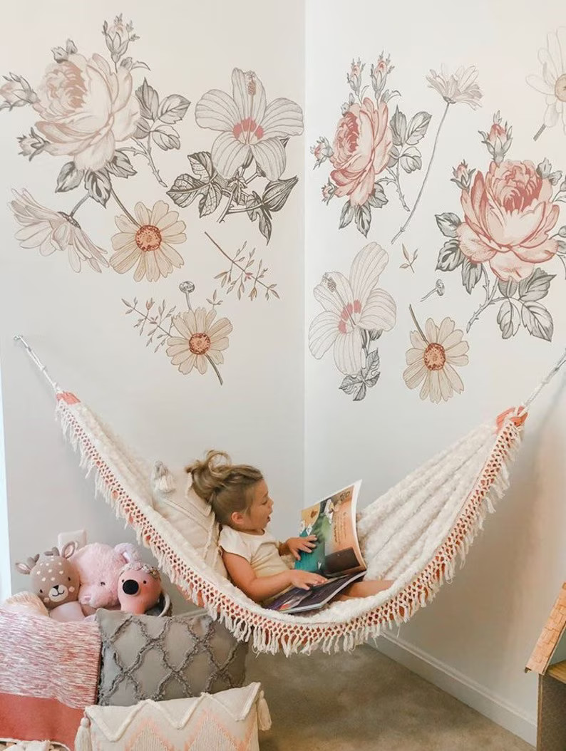 Peaches and cream minky lined hammock | Etsy (US)