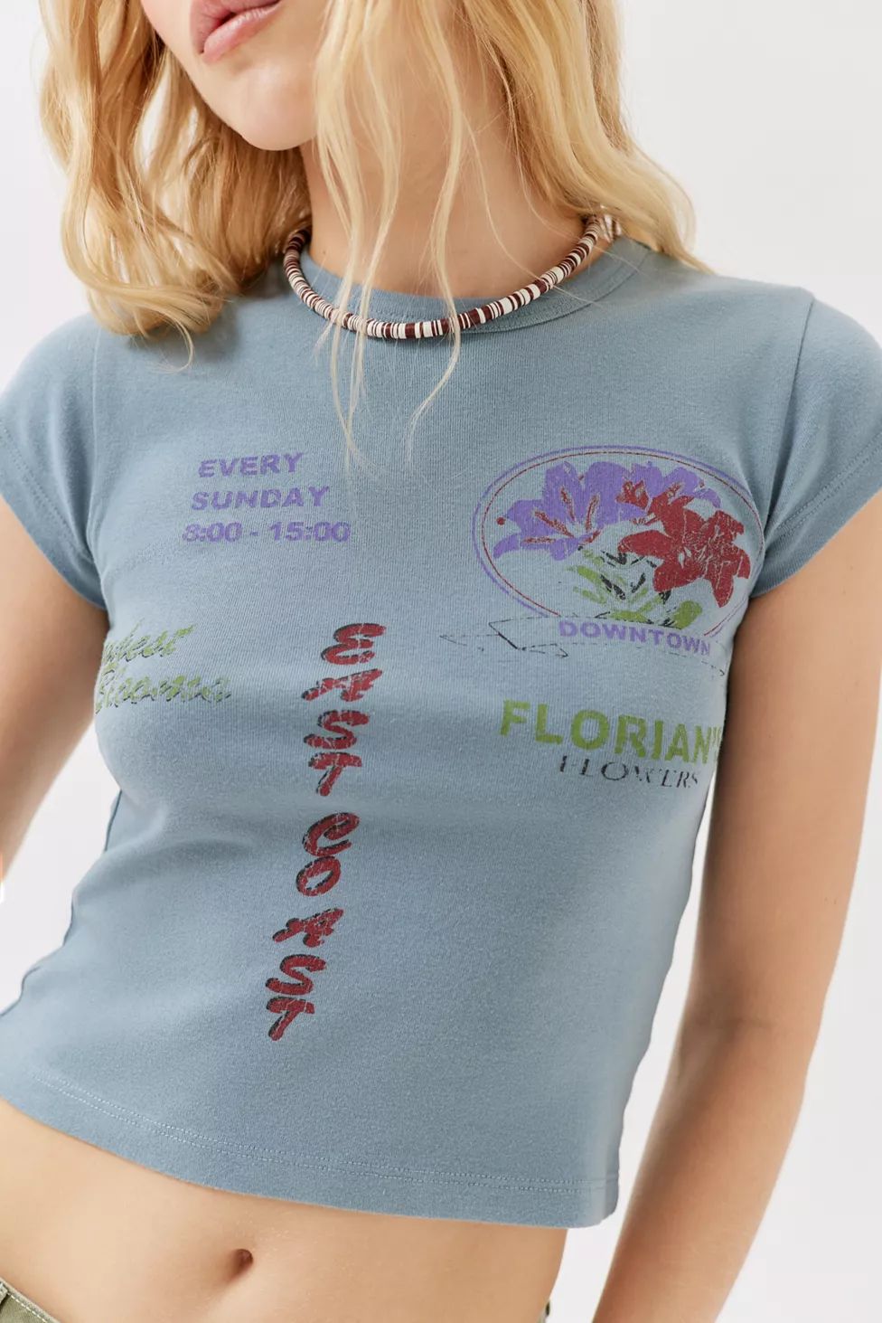 Flower Market Baby Tee | Urban Outfitters (US and RoW)