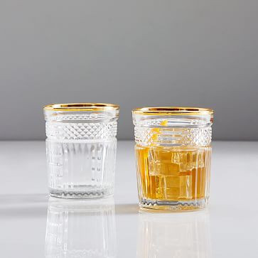 Radiant Cut Glassware (Set of 4) | West Elm (US)