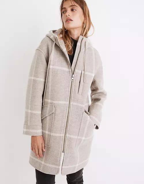 Windowpane Lynnford Coat in Undyed Insuluxe Fabric | Madewell