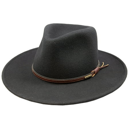 Stetson Bozeman Black Wool Crushable Cowboy Western Hat - Large | Walmart (US)
