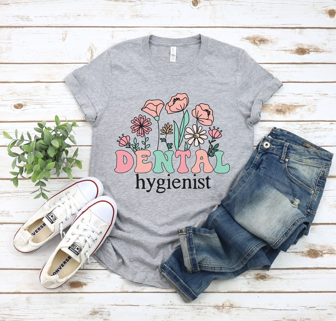 Dental Hygienist Shirt, Dental Hygienist Gifts, Retro Dental Hygienist Shirt, Dental Hygienist ap... | Etsy (US)