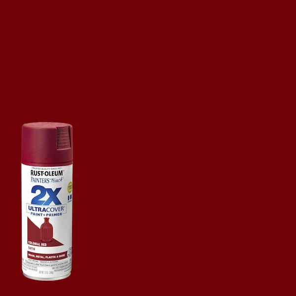 Spray Paint, Colonial Red, Satin, 12 oz | Walmart (US)