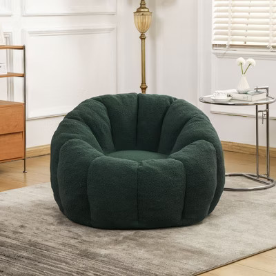 Bean Bag Chair Bean Bag Sofa Chair with Armrests Stuffed High-Density Memory Foam Lazy Sofa Comfy Chairs BeanBag Chair for Living Room Bedroom Green | Target