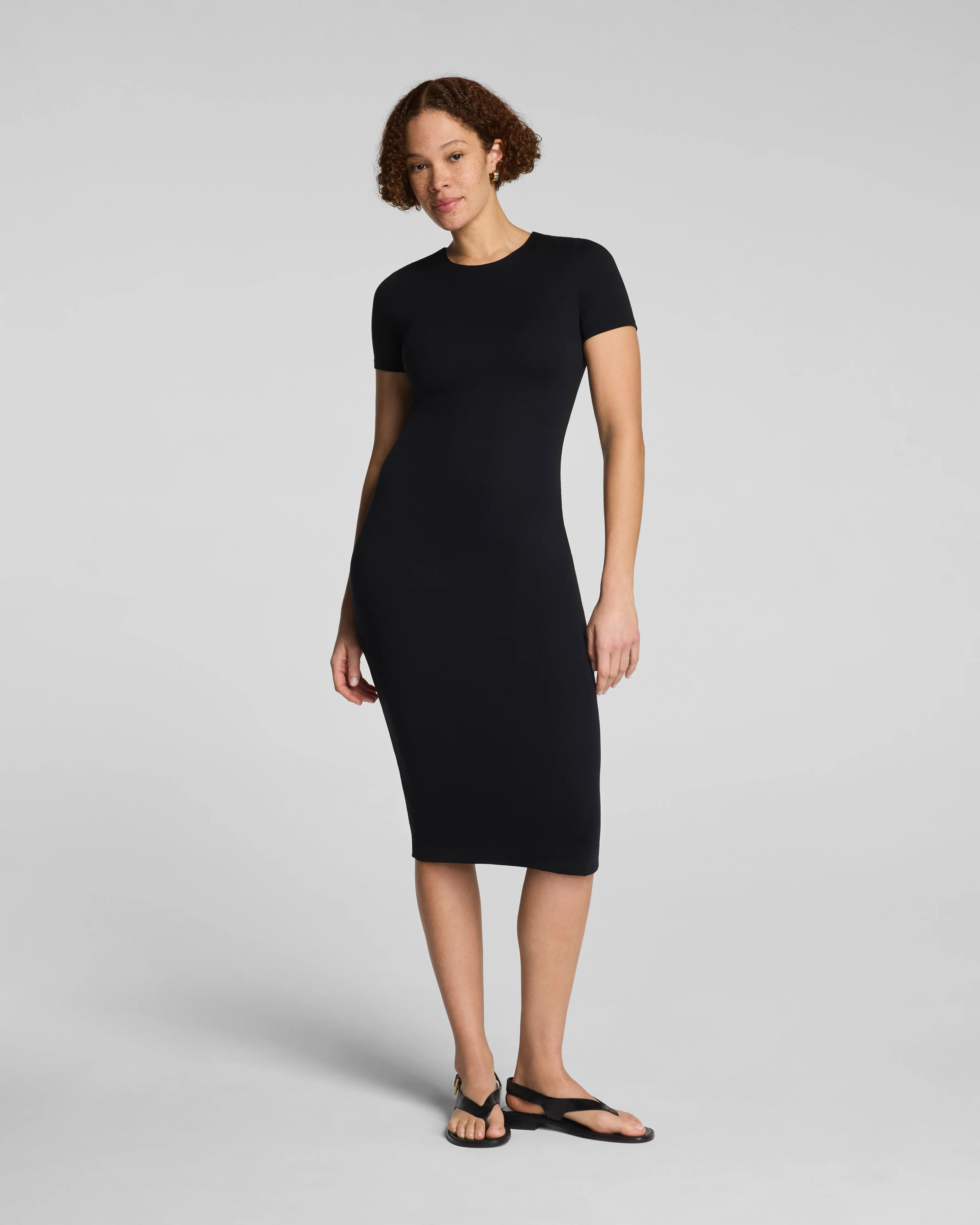 SPANXsmooth™ Jersey Crewneck Midi Dress | Smoothing Fit | Spanx