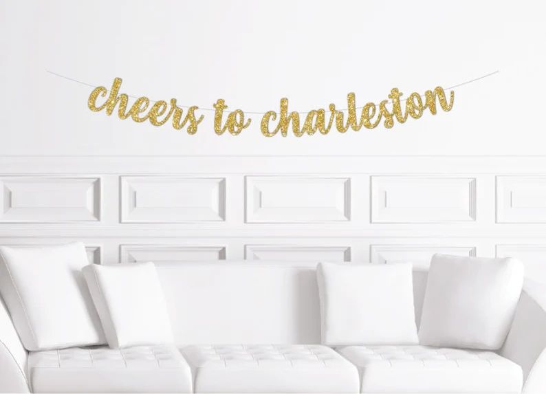 Cheers to Charleston Party Banner Charleston Bachelorette - Etsy | Etsy (US)