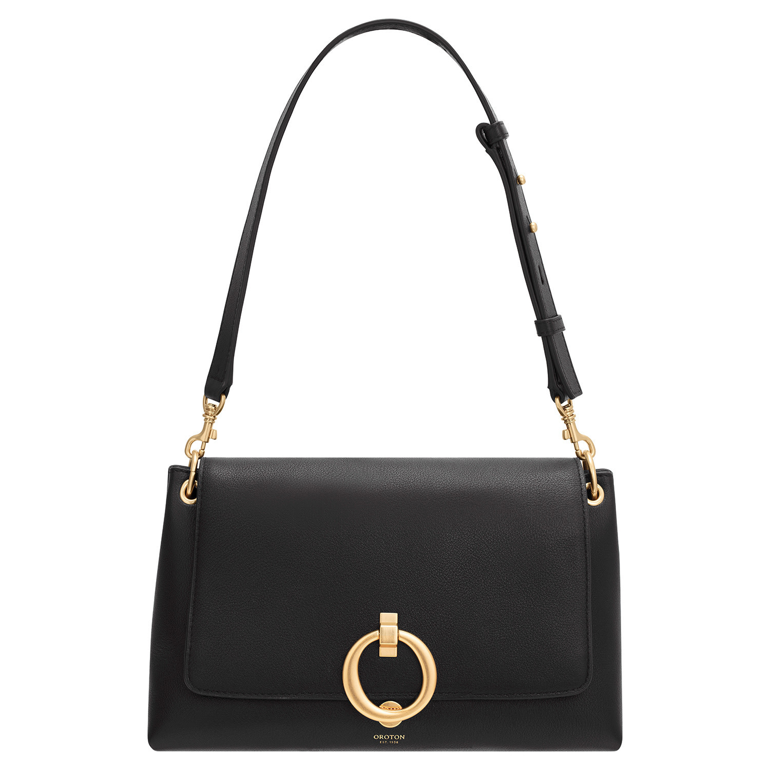 Alexa Medium Satchel - Black | Oroton | Oroton
