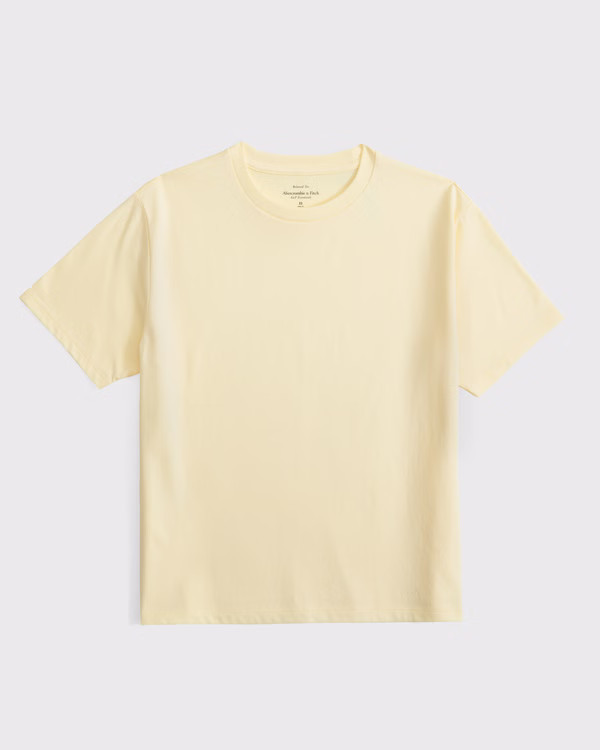 Essential Premium Polished Relaxed Tee | Abercrombie & Fitch (US)