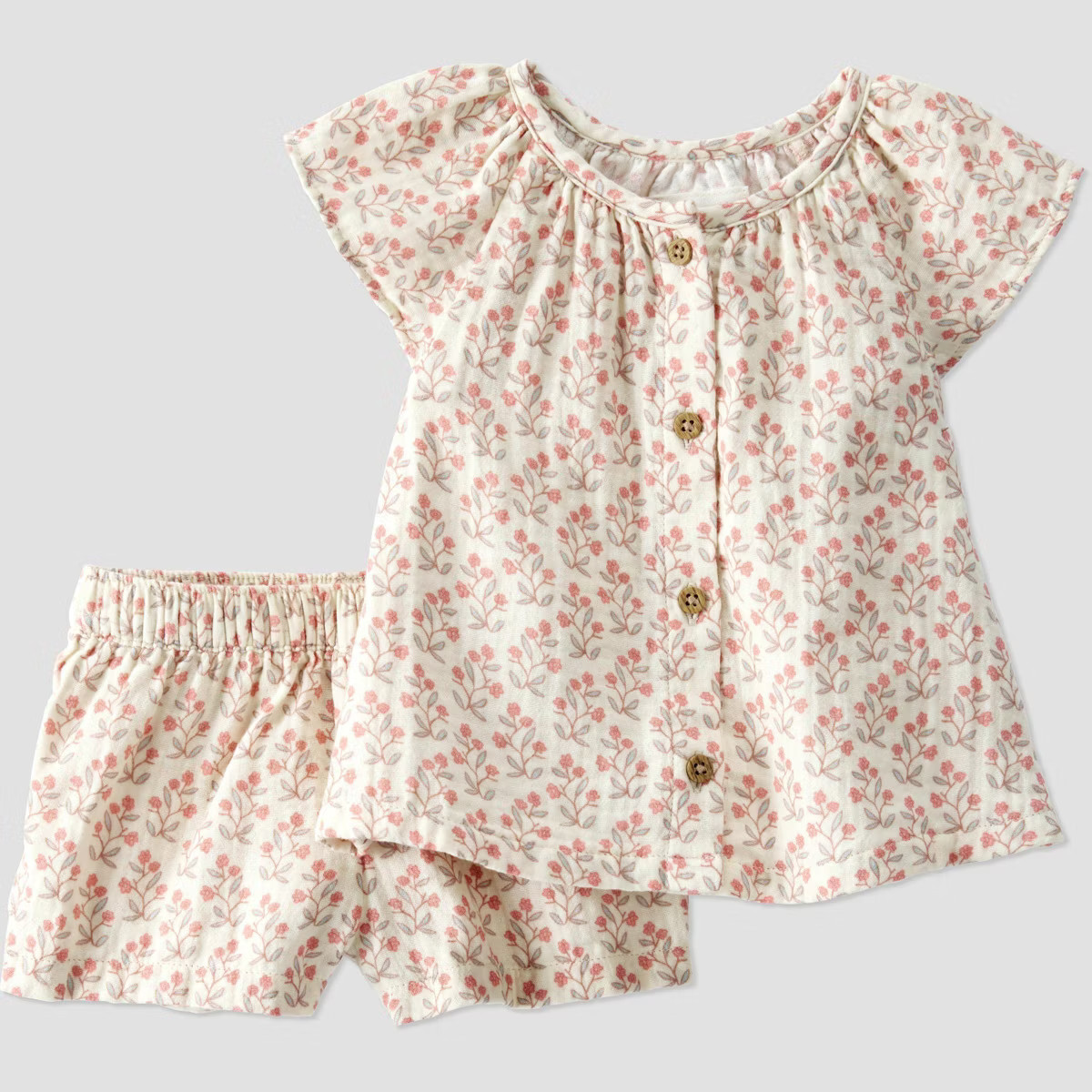 Little Planet by Carter's Organic Baby Girls' Woven Coordinate Set | Target