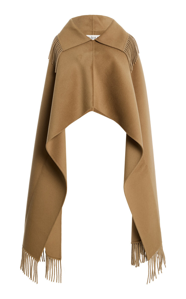 Fringed Wool Poncho | Moda Operandi (Global)