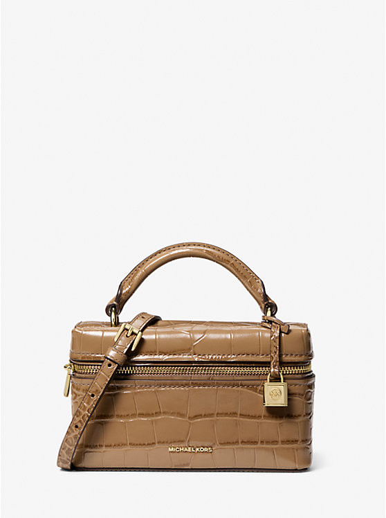 Jana Extra-Small Crocodile Embossed Leather Convertible Crossbody Bag | Michael Kors (UK)