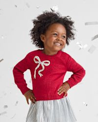 Toddler Girls Sequin Bow Sweater | The Children's Place