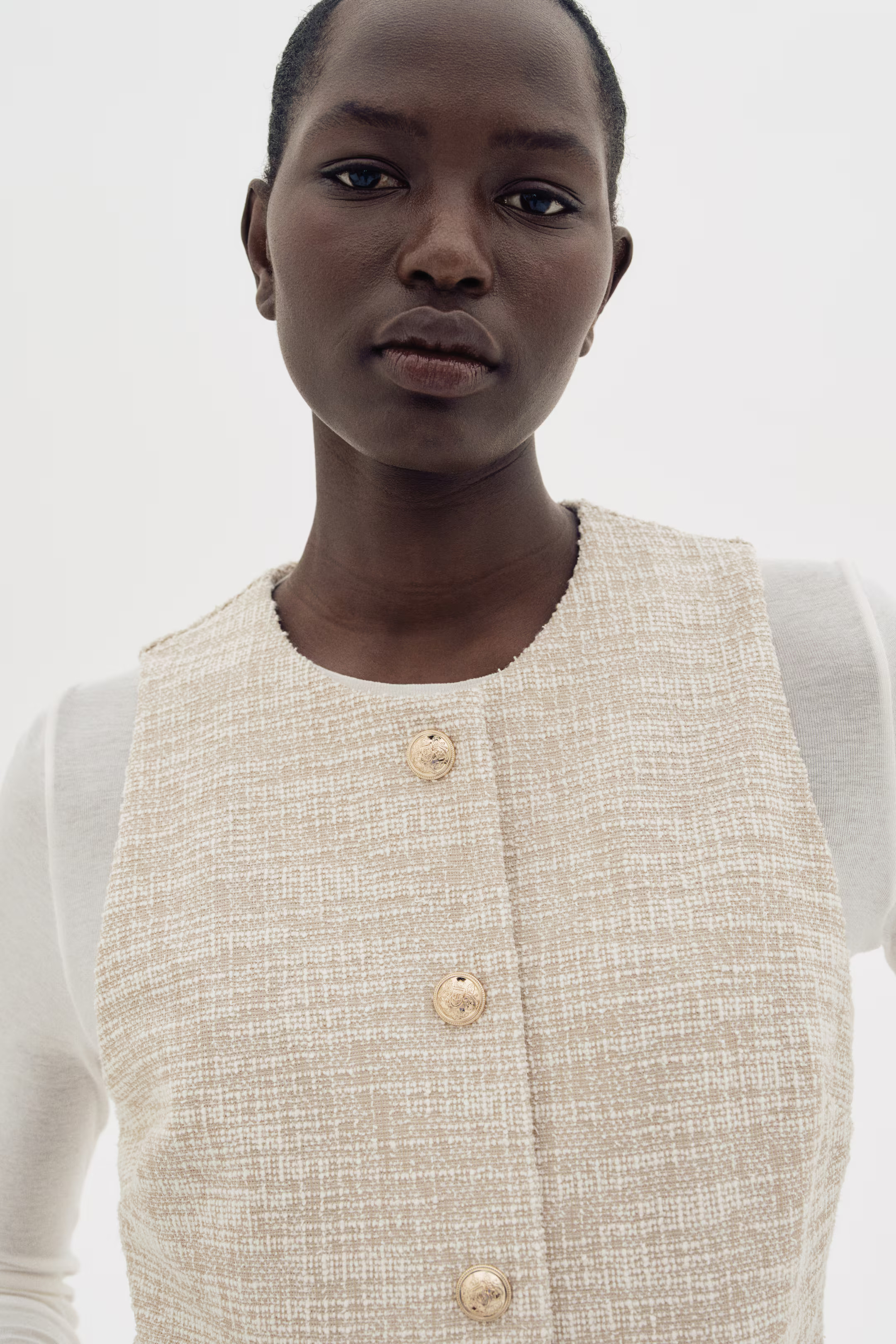 Bouclé Jersey Vest | H&M (US + CA)