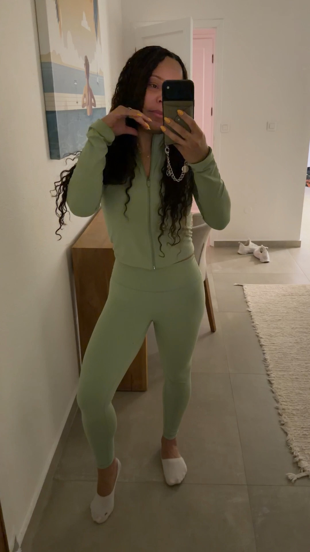 This #gymset made for the perfect #airportoutfit. I’m typing this from my bed at a villa in St Martin after literally wearing this from 7:15 AM to after 1:00 AM the next day. Just took a shower and got in the bed lol. Scheduling this to post in the morning. Buy the #gymset. The color is beautiful and it’s soooo comfortable. 

#gym #travel

#LTKootd #LTKSaleAlert #LTKActive
