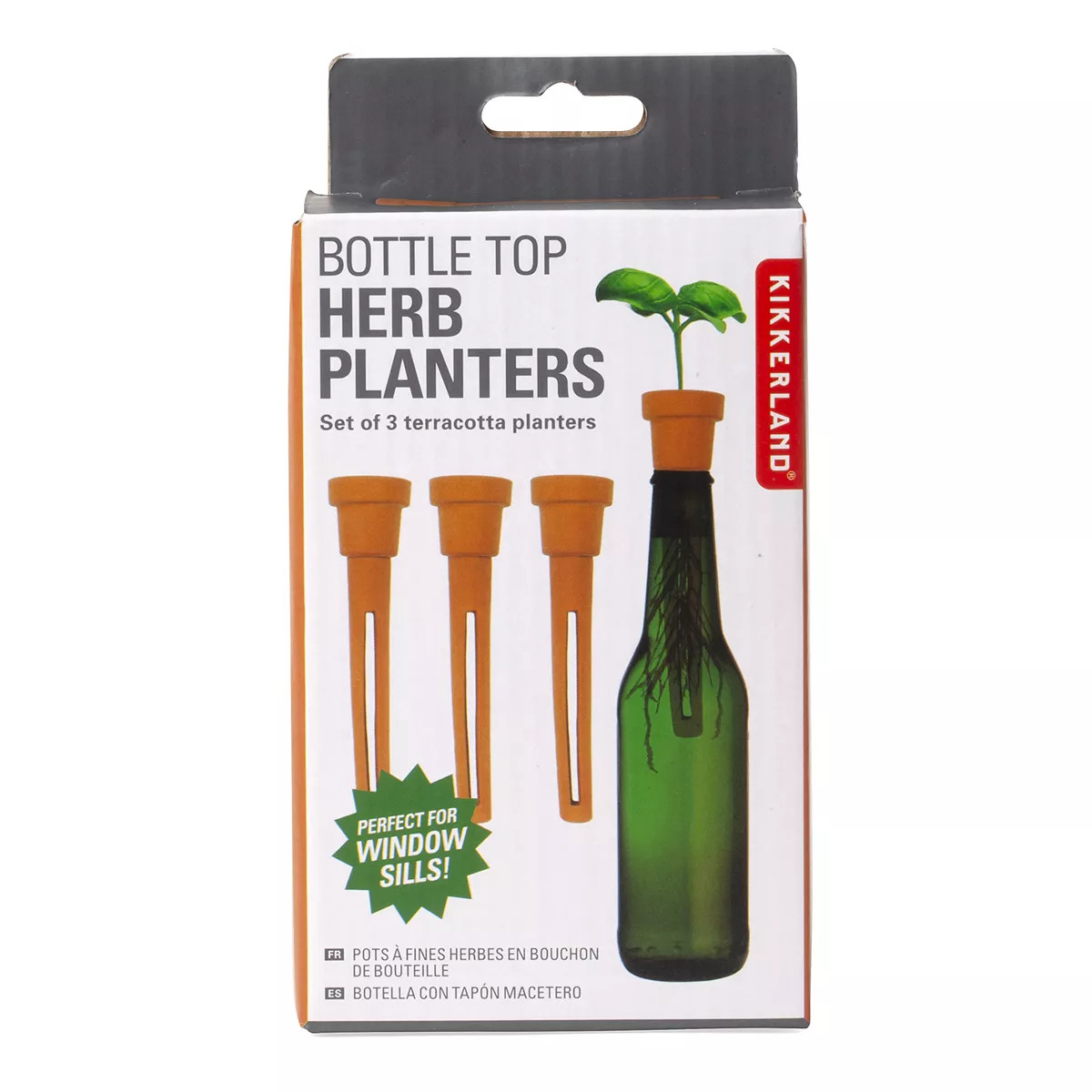 Kikkerland Bottle Top Herb Planters | Kohl's