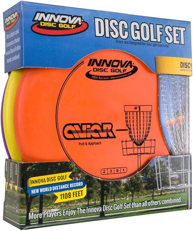 Innova Disc Golf Set – Driver, Mid-Range & Putter, Comfortable DX Plastic, Colors May Vary (3 P... | Amazon (US)